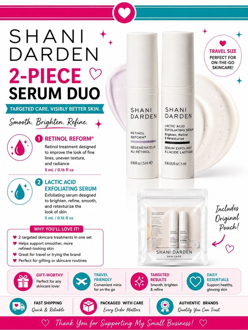 $10 SALE 💋Shani Darden Serum Duo - Travel-Size